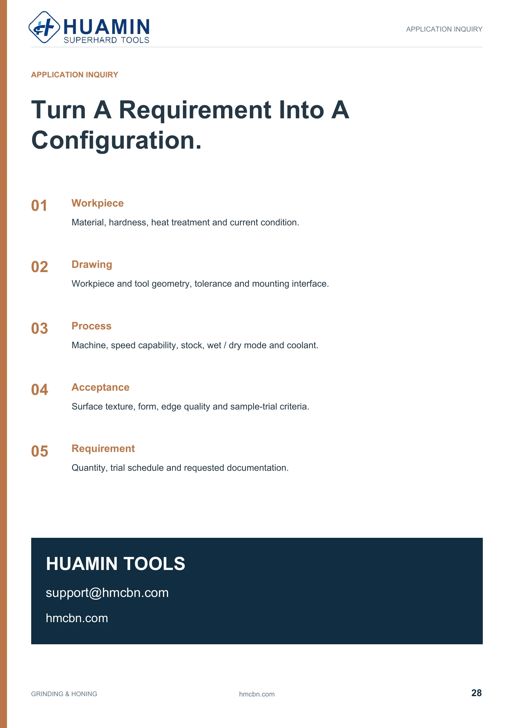 Huamin Grinding & Honing catalog page 28 of 29
